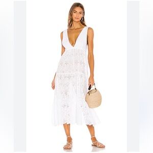 PILYQ Anne Eyelet Dress in Eyelet in White